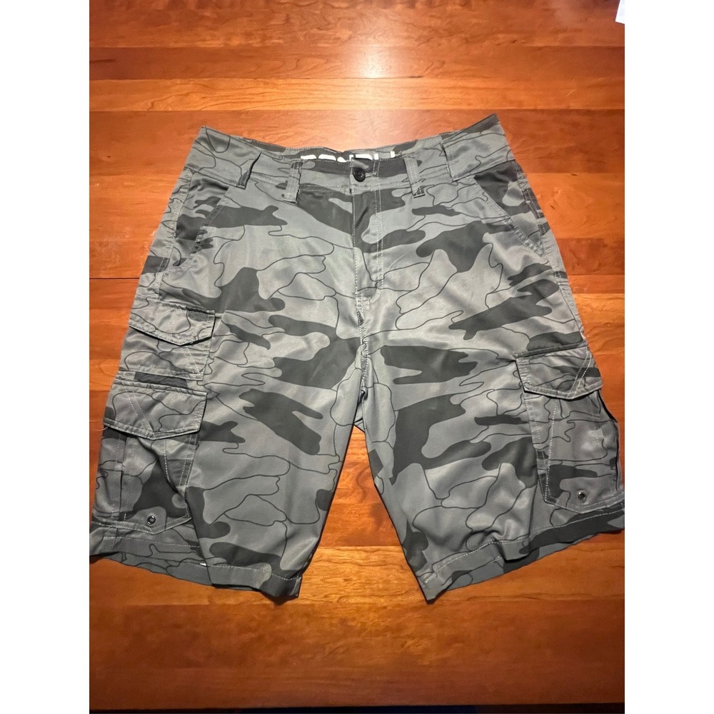 Denali Mens Camo Cargo Shorts Size 34 Stretch Outdoor Hiking Utility